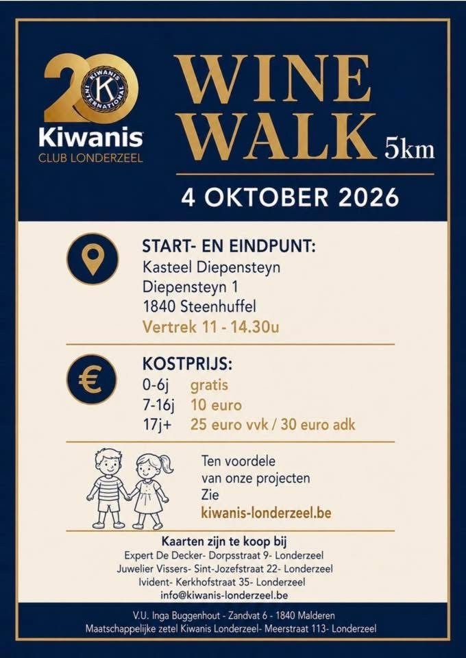 20 jaar Kiwanis Londerzeel - Wine Walk