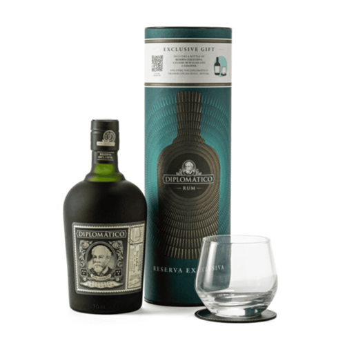 Rum Diplomatico reserva exclusiva + glas 70cl 40%Vol