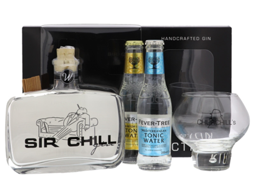 Sir Chill gin box + 2 tonic + glas